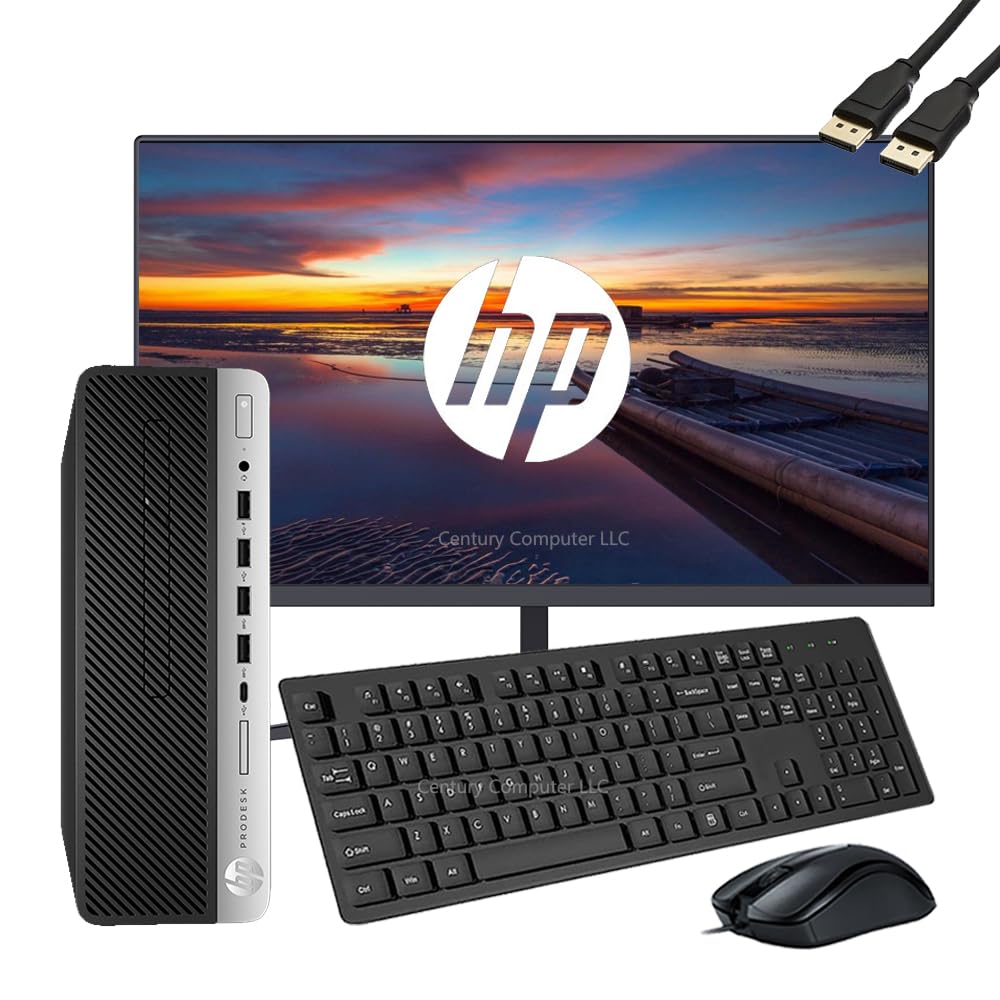 PC DE BUREAU HP PRODESK 600 G3 I3-6100/ DDR4 8G/nvme 256g/DVD RW/ECRAN HP 21.5