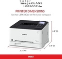Imprimante CANON Laser Color LBP633Cdw print 21/12.7ppm R-V 1200*1200dpi USB &GBe-Lan &