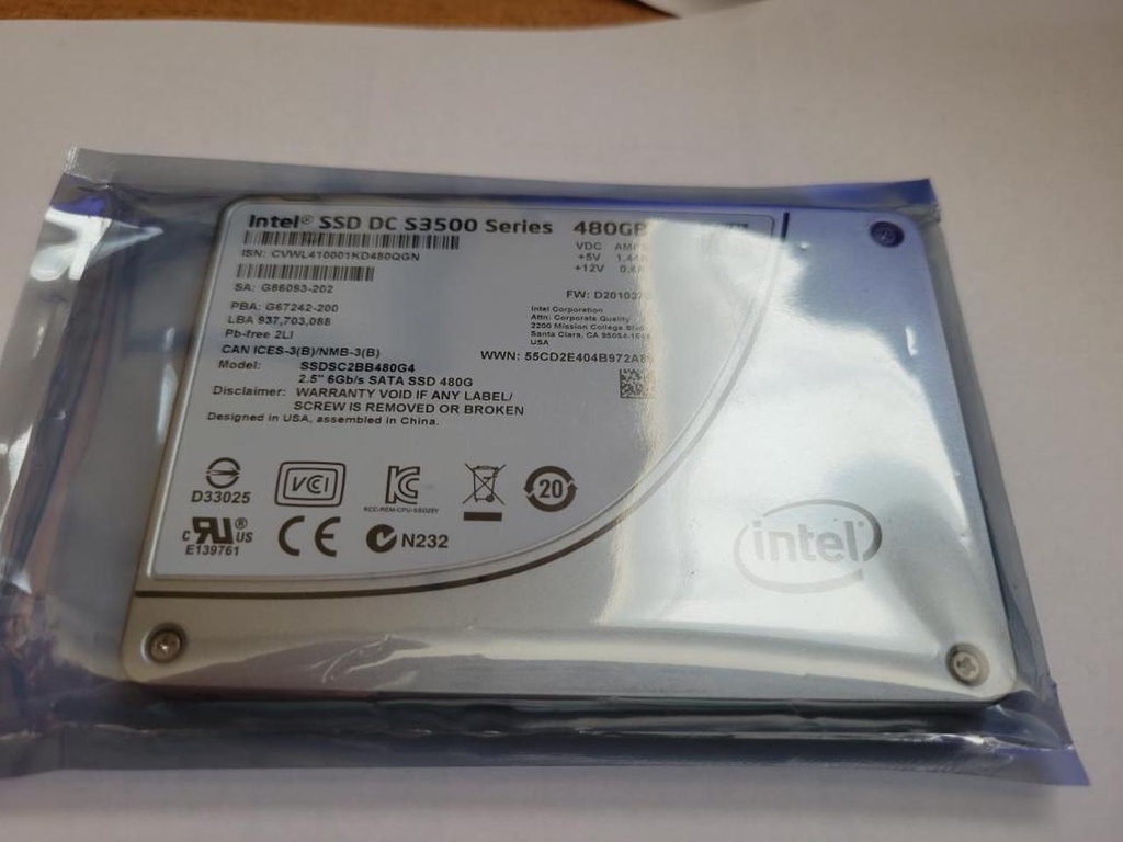 DISQUE SSD DC S3500 SAS INTEL SERIES 600GB, 2.5in SATA 6Gb/s, 20nm, MLC