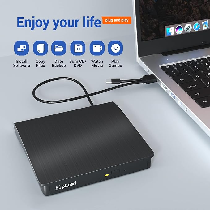 GRAVEUR DVD EXTERNE USB et Type-C