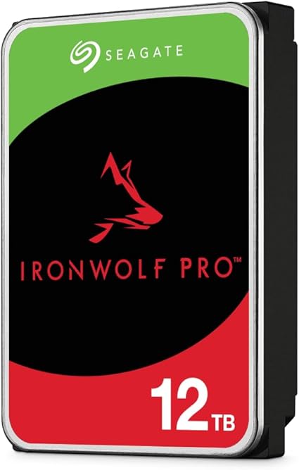 Seagate IronWolf Pro 12 To, Disque dur interne NAS HDD-CMR 3,5 pouces SATA 6Gbits/s,