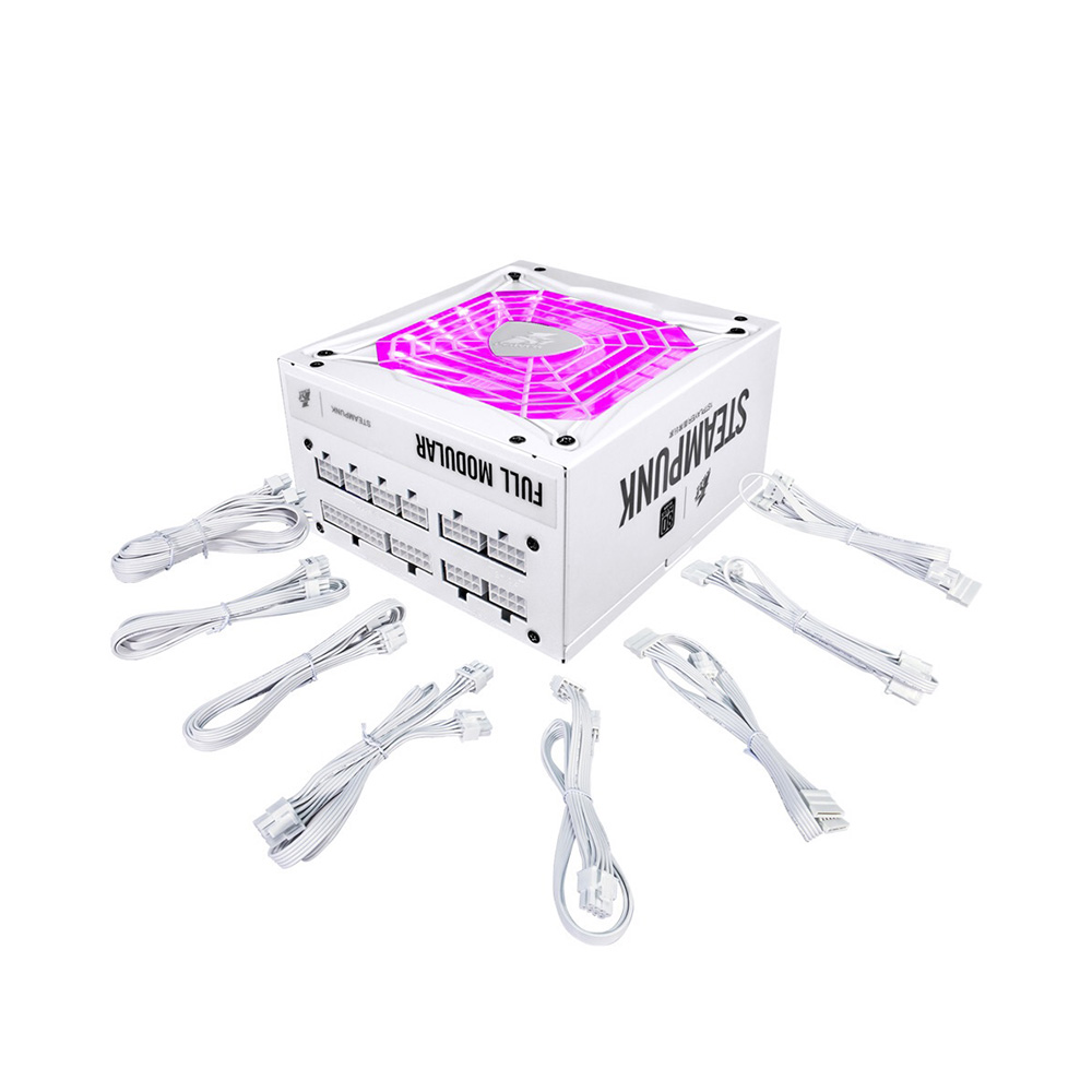 Alimentation First Player STEAM PUNK SERIES SLIVER FULL MODULAR 650W PS-650AX