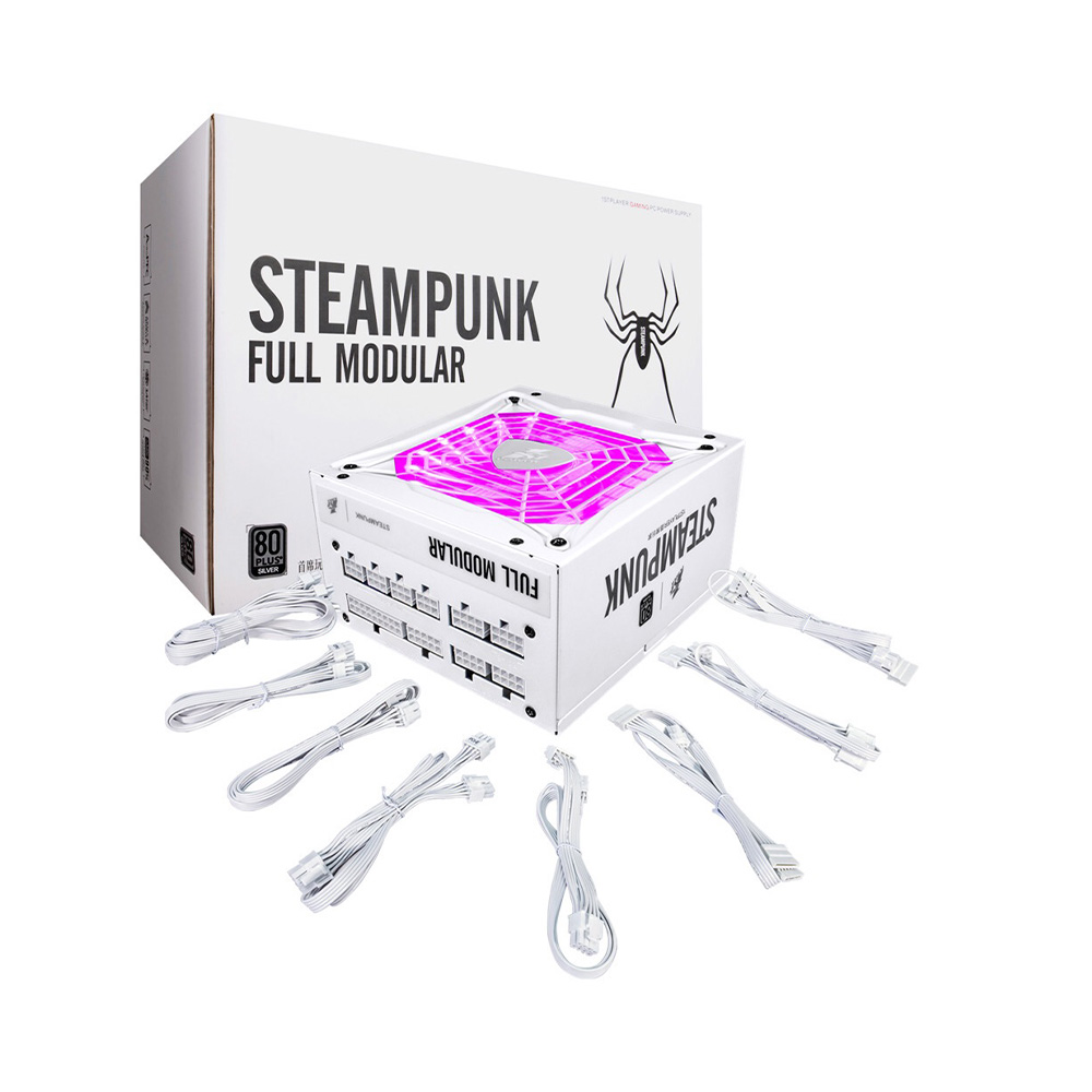 Alimentation First Player STEAM PUNK SERIES SLIVER FULL MODULAR 650W PS-650AX