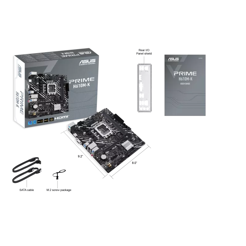 CARTE MERE INTEL ASUS PRIME H610M-K DDR5 PCIe 4.0 MICRO ATX