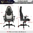 CHAISE GAMING VICTORAGE BLACK/WHITE