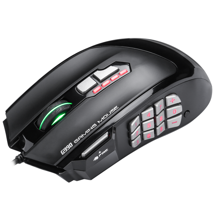 Souris MARVO Scorpion G990/Laser,Avago 9800/12000 FPS,30G max. accel./16000 DPI/18