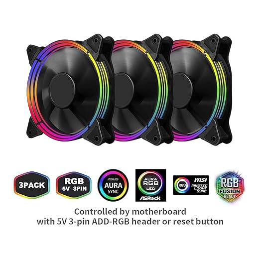 Ventilateur First Player RGB COMBO G3 (3ventillo+HUB+commande)