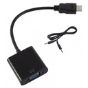 Adaptateur HDMI male TO VGA  Ffemelle Avec Audio (Im)