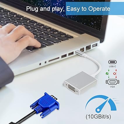 Adaptateur TYPE C MALE TO VGA femelle (Im)