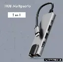 Adaptateur TYPE C MALE TO HDMI 5IN1 (LAN/TYPE C/2*USB3.0/HDMI)