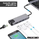 Adaptateur TYPE C MALE TO HDMI 5IN1 (LAN/TYPE C/2*USB3.0/HDMI)
