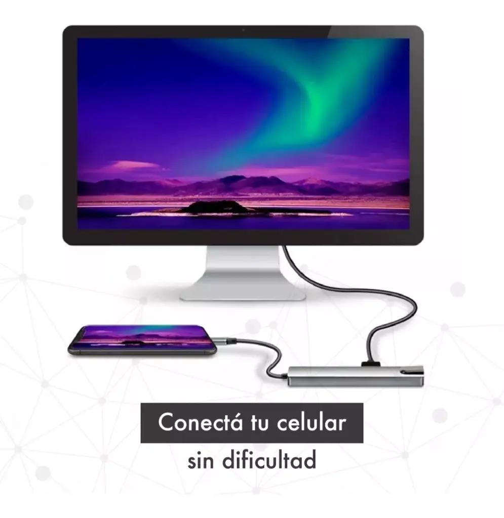 Adaptateur TYPE C MALE TO HDMI 5IN1 (LAN/TYPE C/2*USB3.0/HDMI)