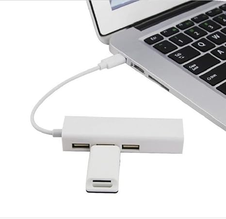 Adaptateur USB Type c to RJ45 Ethernet LAN Network + X 3 USB