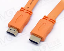 Cable HDMI Vnzane Certifié 3M FLAT V1.4 Cuivre Orange  (VN-H601) (Im)