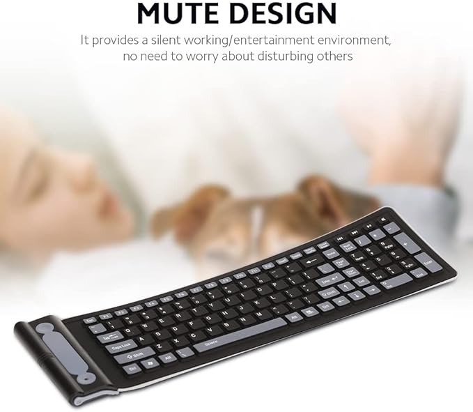 CLAVIER Flexible SANS FILS 2.4G (D)