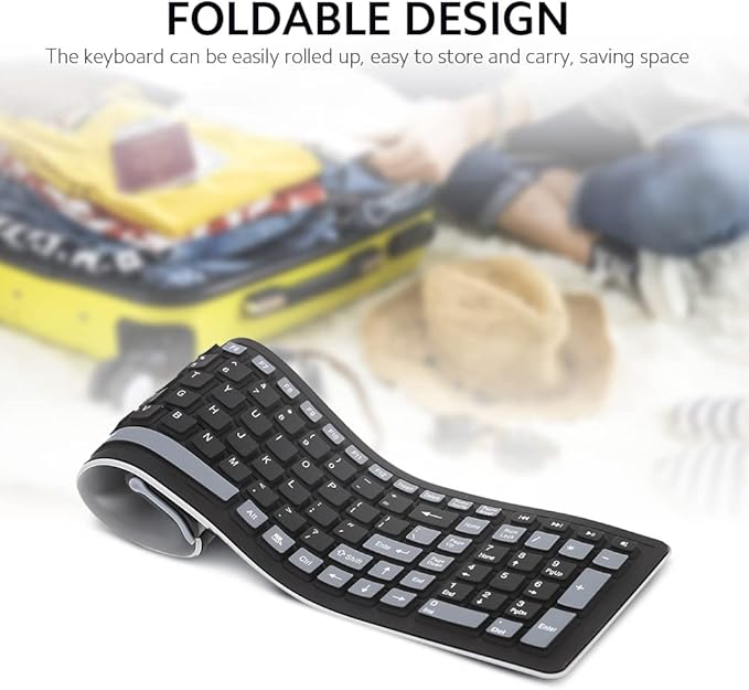 CLAVIER Flexible SANS FILS 2.4G (D)