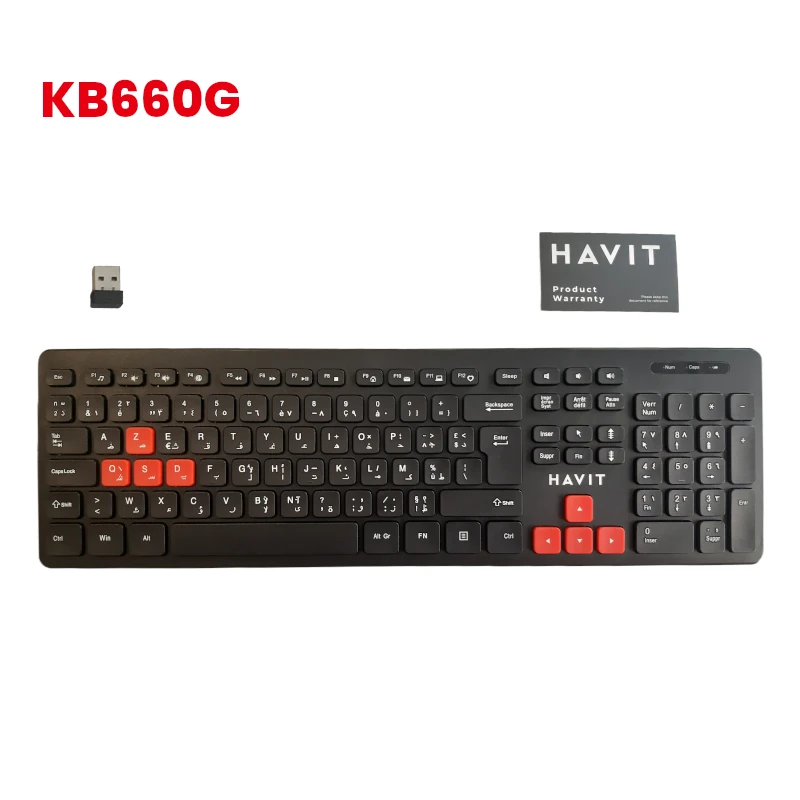 CLAVIER Souris S/F HAVIT KB660GCM