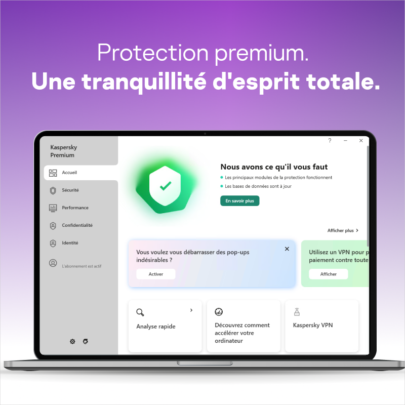 Antivirus kaspersky Premium 5pc SLIM V.FR VPN