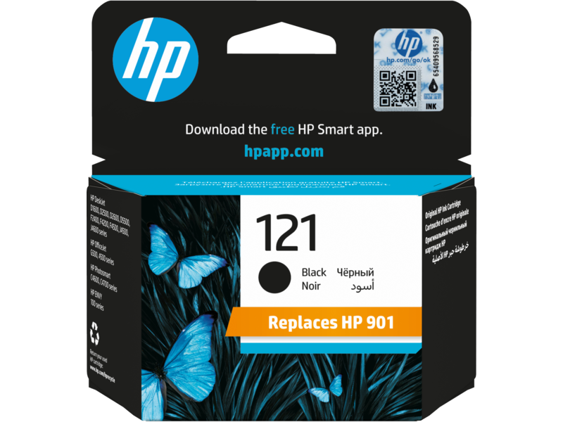 CARTOUCHE HP 121 NOIR