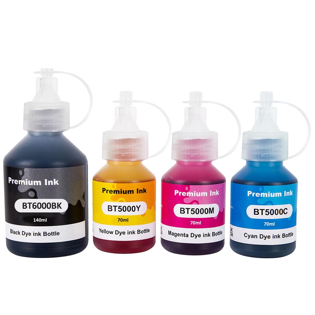 PACK ENCRE BROTHER -50ml+100ML BK (NOIR/CYAN/MAGENTA/JAUNE)