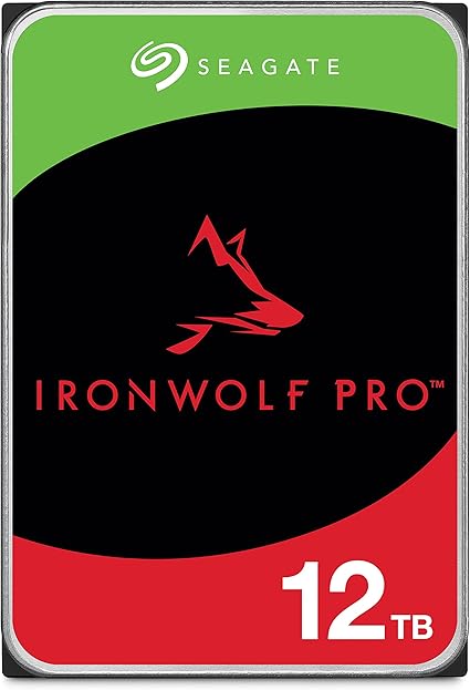 Seagate IronWolf Pro 12 To, Disque dur interne NAS HDD-CMR 3,5 pouces SATA 6Gbits/s,