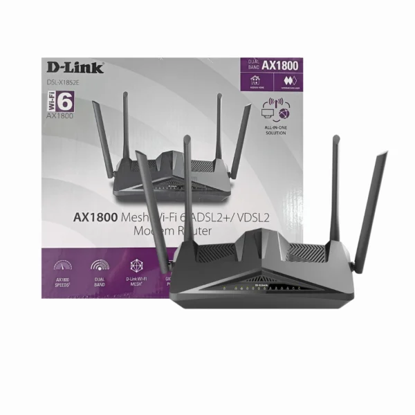 MODEM ROUTER D-LINK WI-FI 6 AX1800 DSL-X1852E