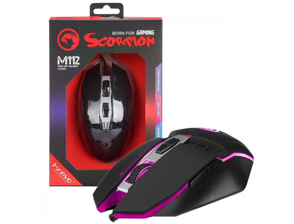 Souris MARVO Scorpion M112 Programable Gaming (Im)