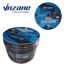 CABLE Réseau vnzane (Certifié) 0.5mm CCA CAT6 FTP 500M outdoor Double jacket (Im)