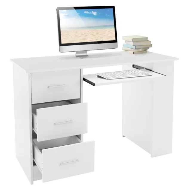 bureau melamine STARTA ( L90/H75/P50cm) 