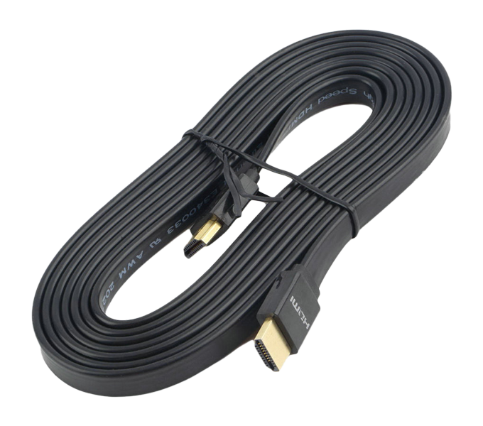 Cable HDMI Vnzane Certifié 3M FLAT V1.4 CCS Black  (Model VN-H602) (Im)