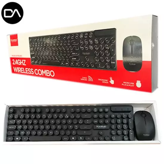 CLAVIER Souris MARVO DA DCM002WE BK sans fils