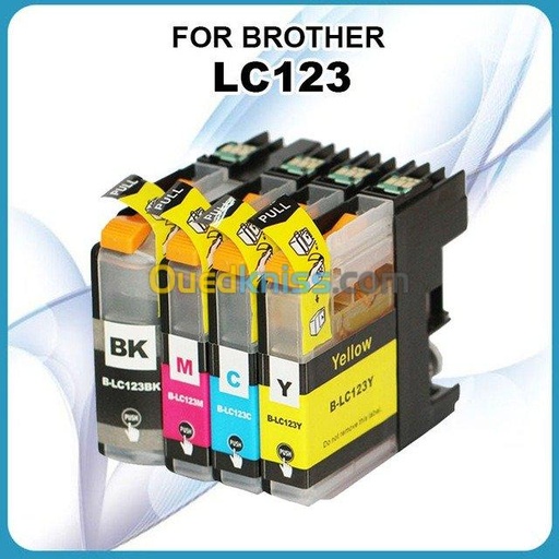 PACK CARTOUCHE LC123(BROTHER DCP-J132W-J152W-J17)