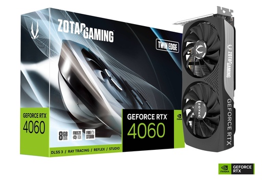 Carte Graphique ZOTAC GAMING GeForce RTX 4060 8GB Twin Edge 3* DisplayPort 1.4a 1 *HDMI