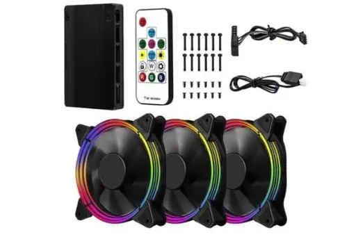 Ventilateur First Player RGB COMBO G3 (3ventillo+HUB+commande)