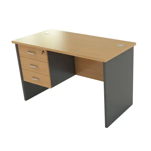 Bureau Melamine SIMPLY3T (L140/H75/P70cm) 