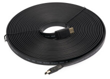 Cable HDMI Vnzane (Certifié) 10M FLAT V1.4 CCS Black (Model VN-H602) (Im)