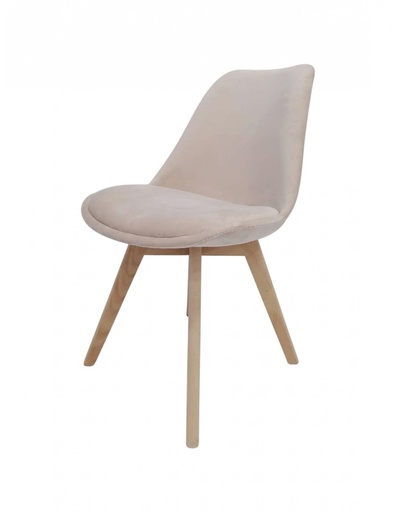 chaise capitonnée CC-01 pied bois atre