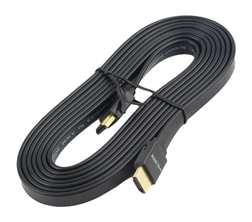 Cable HDMI Vnzane Certifié 3M FLAT V1.4 CCS Black  (Model VN-H602) (Im)