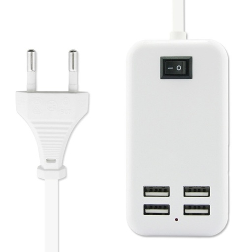 CHARGEUR A/ INTRUPTEUR PRISE Filter USB 4 Sorties (Im)