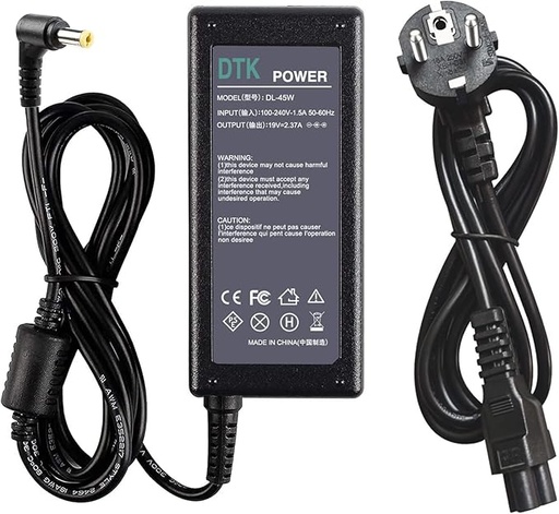 CHARGEUR Laptop ACER 19V/2.37A/5.5*1.7mm (cartonné)