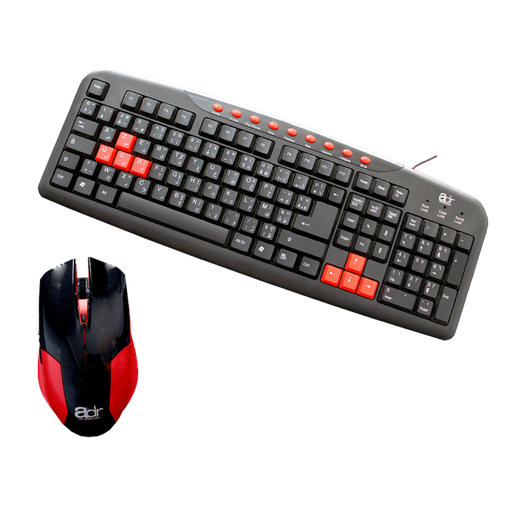 CLAVIER + SOURIS ADR-1201 USB