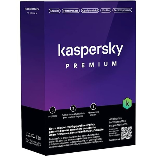 Antivirus kaspersky Premium 5pc SLIM V.FR VPN