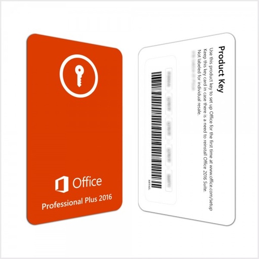 OFFICE 2016 PRO PLUS COLOR CARTE 